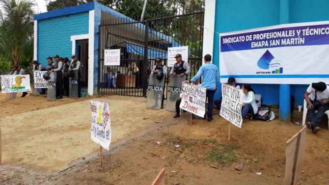  Emapa San Martín busca solución a huelga de trabajadores