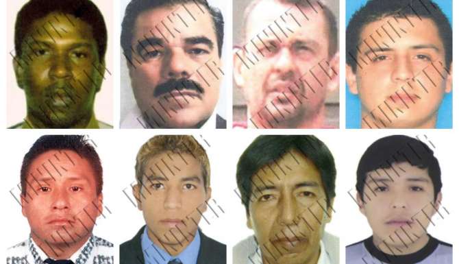 Conoce los rostros de los más buscados del Perú