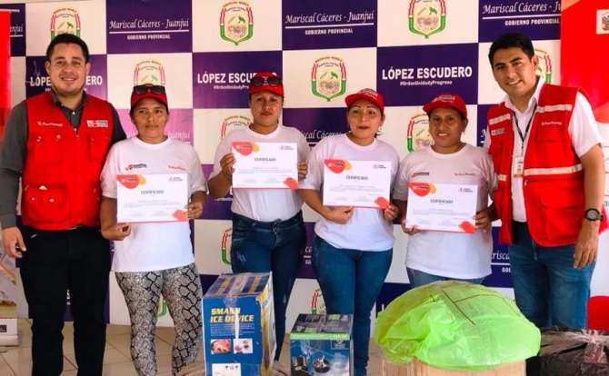  Madres del distrito de Pajarillo fueron premiadas  por el Ministerio de Trabajo