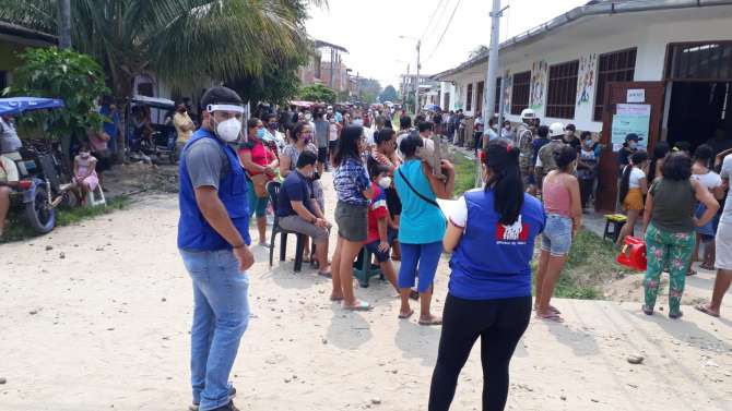  Defensoría del Pueblo de Tarapoto supervisó jornada nacional de vacunación