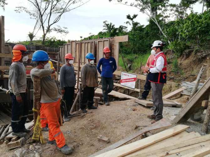 SUNAFIL paraliza obra de construcción de carretera en Chazuta