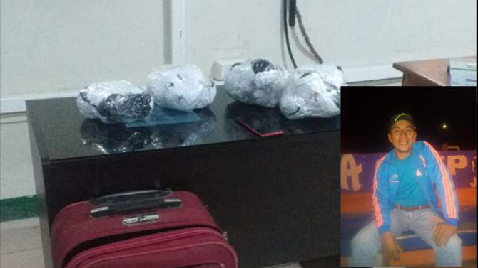 Intervienen en Moyobamba a pasajero que transportaba 10 kilos de Pasta Básica de Cocaína