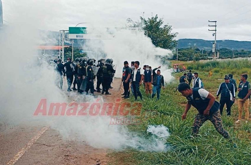  Con bloqueo de carreteras se inicia paro indefinido en la provincia de San Martín
