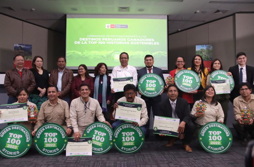  Gobierno condecora a los nueve destinos peruanos que ingresaron a lista mundial Top 100 del Green Destinations Story Awards