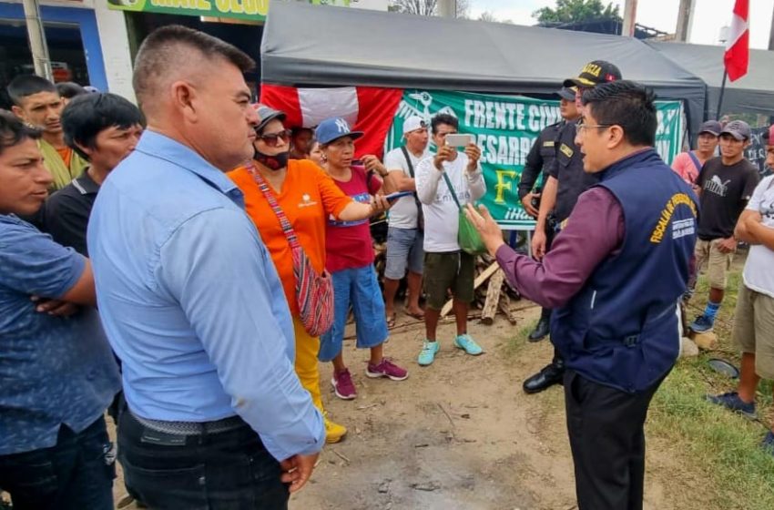  Fiscales exhortan a manifestantes evitar conflictos sociales en la jurisdicción de Tarapoto