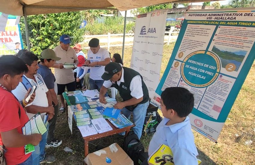  La ANA acerca servicios a comunidades del Marañón y Leoncio Prado en Tingo María