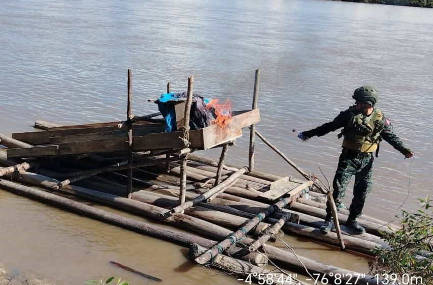  Golpe a la minería ilegal en el río Marañón: destruyen 15 artefactos usados para extraer oro en Loreto 