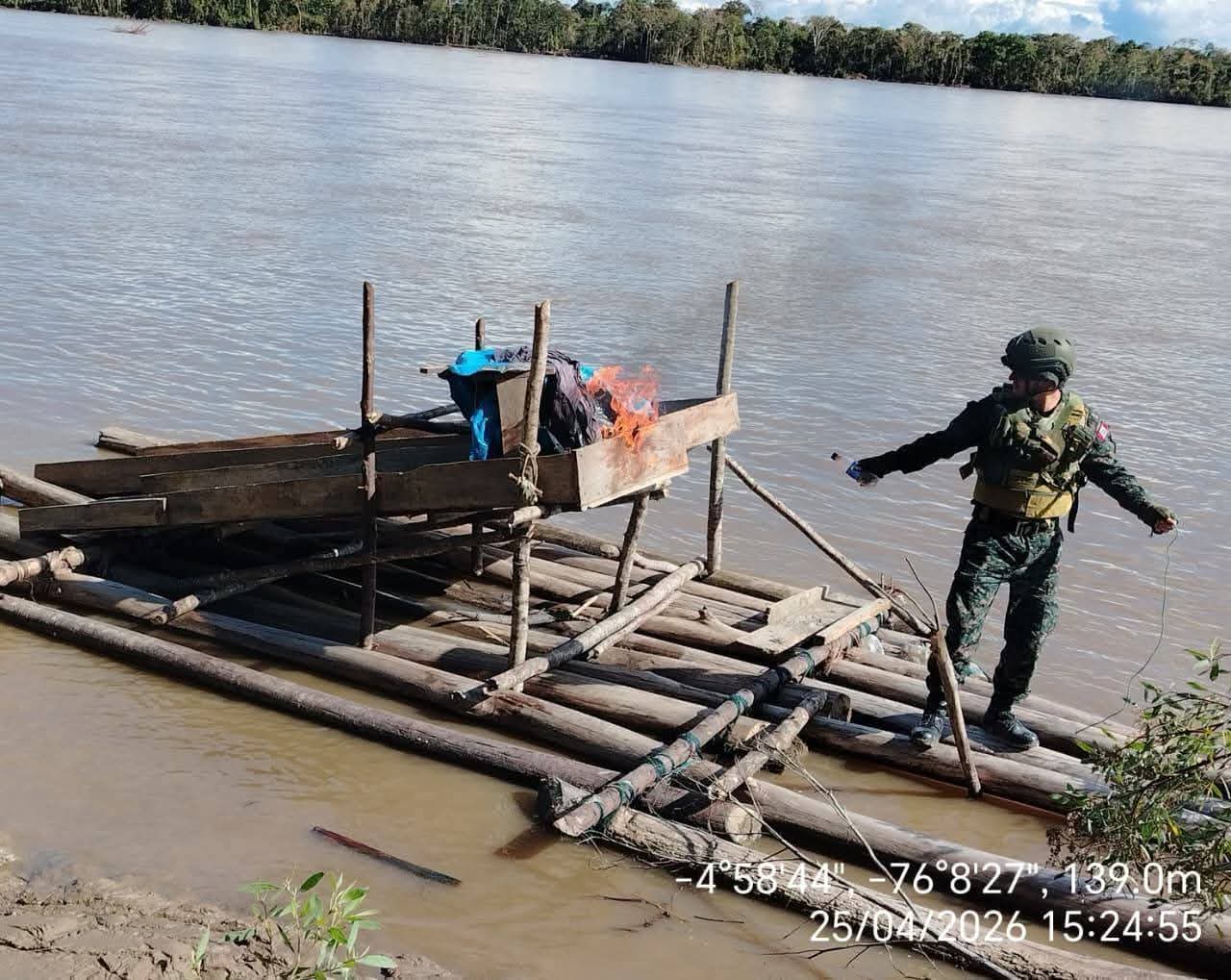 Golpe a la minería ilegal en el río Marañón: destruyen 15 artefactos usados para extraer oro en Loreto 