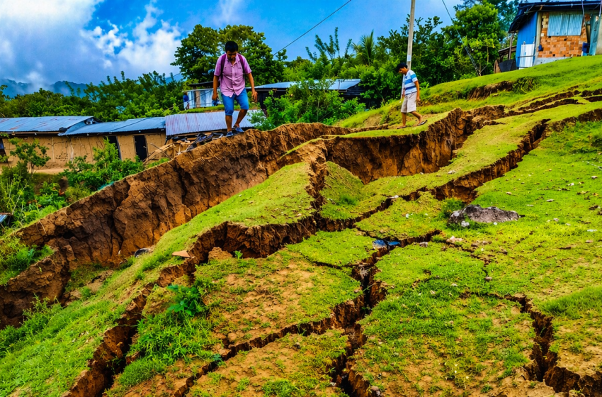  Peligro inminente por deslizamientos en la localidad Eladio Tapullima en San Martín